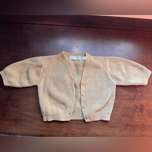Zara Mustard Knit Cardigan